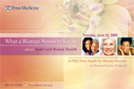 Woman's Health Seminar Invitation